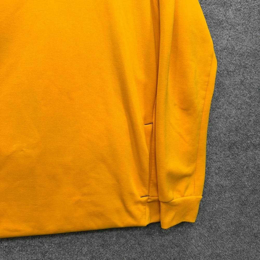 Nike Hoodie Mens XL Yellow Long Sleeve Fleece Pullover Athletic Running